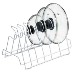 ESSENZA - Organizador y Escurridor de Tapas Blanco 6 Puestos