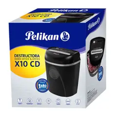 PELIKAN - Destructora Trituradora de Papel/cd X10