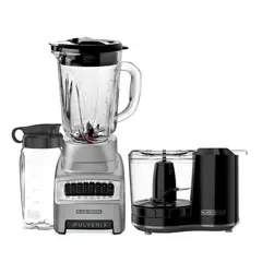 BLACK+DECKER - Combo Licuadora Pulverix de 700W + Picador de alimentos one touch de 1.5 tazas, HC150B