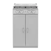 CENTRALES - Estufa de Gabinete 4 Puestos 52cm Gris Ccc20gtgxn-6