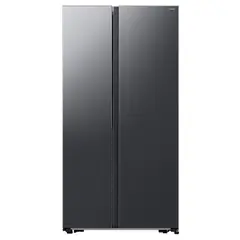 SAMSUNG - Nevecón Side by Side 583 Litros RS57DG4000B4CO Negro Con Inteligencia Artificial y Wi-Fi