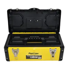 FERTON - Caja de Herramientas Plástica Metálica 17 Pulgadas