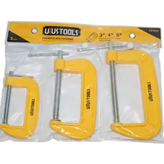 UYUSTOOLS - Juego de Prensas Tipo C 3 Piezas