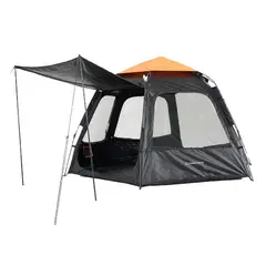 TERRA FORCE - Carpa Semi-Automática 4-5P Morrillos Color Negro