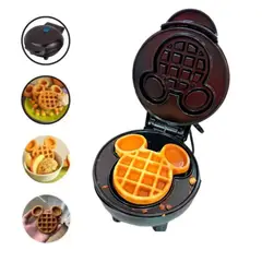 52 BITS - Mini Waflera Mickey Mouse Wafles Infantiles Color Rojo