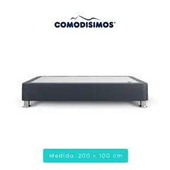 COMODISIMOS - Base Cama Essensial Gris King 200x100 Dividida