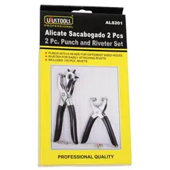 UYUSTOOLS - Juego de Alicates Pinza Sacabocado 2 Piezas