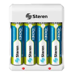 STEREN - Cargador Económico de Baterías AA/AAA