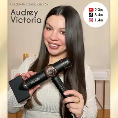 undefined - Secador de Pelo ELLA BELLA® Iónico Profesional con Difusor y Boquillas Magnéticas de 1200W con Control Inteligente del Calor