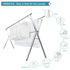 undefined - Tendedero Plegable para Ropa JAUREE Resistente y Portátil
