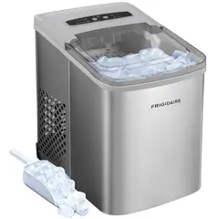 FRIGIDAIRE - Máquina para Hacer Hielo Producción de 12 kg/día con Exterior de Acero Inoxidable