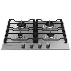 SAMSUNG - Estufa de Empotrar 60 cm 4 Puestos Gas Natural NA64C3020AS/CO con Doble Quemador Rápido