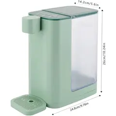 GOSHET - Dispensador de Agua Caliente Instantáneo de 3L con 5 Temperaturas Ajustables y Bloqueo de Seguridad