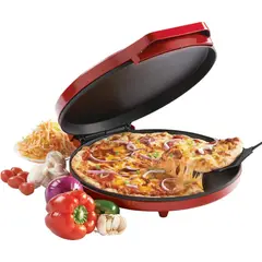 BETTY CROCKER - Horno Pizzero Eléctrico 1440 W con Superficie Antiadherente