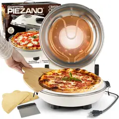 GRANITESTONE - Horno Eléctrico Piezano Para Pizza de 30 cm con Piedra de Cerámica Natural