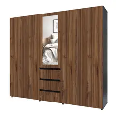 MADERKIT - Closet Covalt 200X230X50 Cm Café Wengue