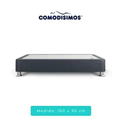 COMODISIMOS - Base Cama Essensial Gris Queen 160x0.95 Dividida
