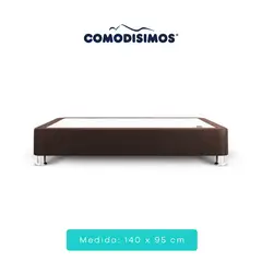 COMODISIMOS - Base Cama Essensial Café Doble 140x0.95 Dividida