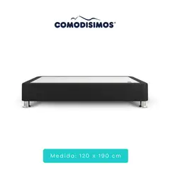 COMODISIMOS - Base Cama Essensial Negra Semidoble 120x190