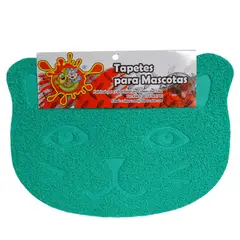 COLMASCOTAS - Tapete sintetico para mascotas estilo kitty azul