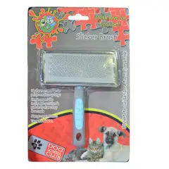 COLMASCOTAS - Cepillo para perro sliker azul grande