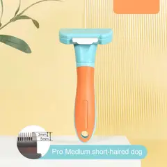 COLMASCOTAS - Cepillo deslanador y furmipets para perro naranja talla m