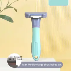 COLMASCOTAS - Cepillo deslanador y furmipets para perro azul talla m