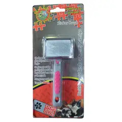 COLMASCOTAS - Cepillo para perro sliker rosado pequeño