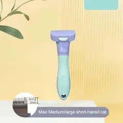 COLMASCOTAS - Cepillo deslanador y furmipets para perro azul talla s