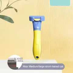 COLMASCOTAS - Cepillo deslanador y furmipets para perro amarillo talla s