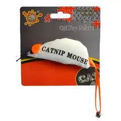 COLMASCOTAS - Juguete para gato catnip peluche ratón grande con cascabel