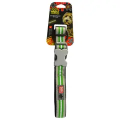 COLMASCOTAS - Collar para perro nautica verde 3.0 cm/cuello 46-63cm