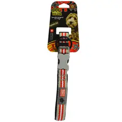 COLMASCOTAS - Collar para perro nautica rojo 2.0 cm/cuello 39-56cm