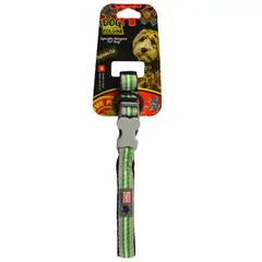 COLMASCOTAS - Collar para perro nautica verde 1.5 cm/cuello 34-46cm