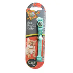 COLMASCOTAS - Collar para gatos coronitas reflectivo verde