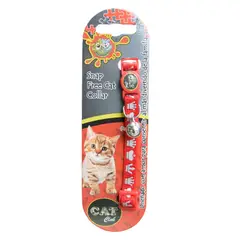 COLMASCOTAS - Collar para gatos coronitas reflectivo rojo