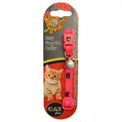 COLMASCOTAS - Collar para gatos happy cats fucsia
