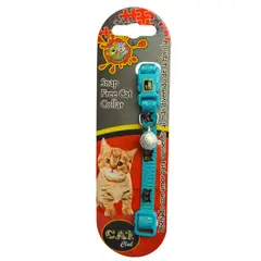 COLMASCOTAS - Collar para gatos happy cats azul