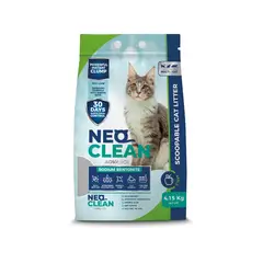 NEO CLEAN - Arena sanitaria para gato agrlomerante bentonita neo manzana 4.15kg