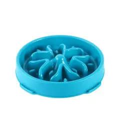 COLMASCOTAS - Comedero para perros ansiosos azul xl 28x5cm