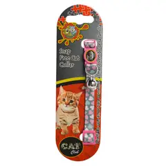 COLMASCOTAS - Collar para gato corazoncitos rosado