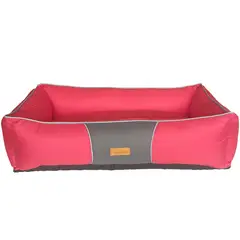 PETIZOOS - Cama en lona impermeable para perro grande negra 90x60x26cm