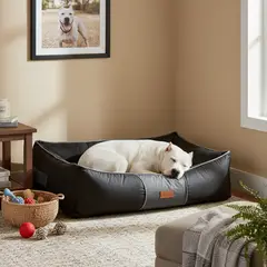 PETIZOOS - Cama en Lona Impermeable para Perro Yumbo roja 130x96x30cm