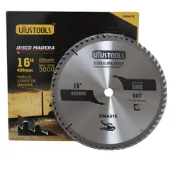 UYUSTOOLS - Disco para Madera 16 pulgadas x 60 Dientes