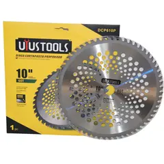 UYUSTOOLS - Disco para Guadaña Perforado 10 Pulgadas x 60 Dientes