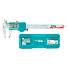 TOTAL TOOLS - Pie de Rey Digital Metálico de 0" - 6" 0-150 mm Pulg/mm