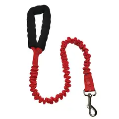 PET CENTER - Trailla para perro anti tirones con resorte 120x2cm naranja