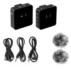 52 BITS - Micrófono Solapa Peluche Tipo C Color Negro