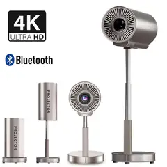 52 BITS - Proyector Video Beam 4k 90° Hdmi Con Tripode Mejorado Color Gris