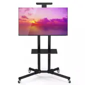 52 BITS - Soporte TV Movil de Piso con Ruedas 32 a 70 Pulgadas Negro